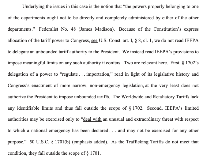 By relying on the 1977 economic emergency law (IEEPA), Donald Trump had tried to justify these measures. However, the judges recall in the official document that this law only allows targeted sanctions in the face of an
