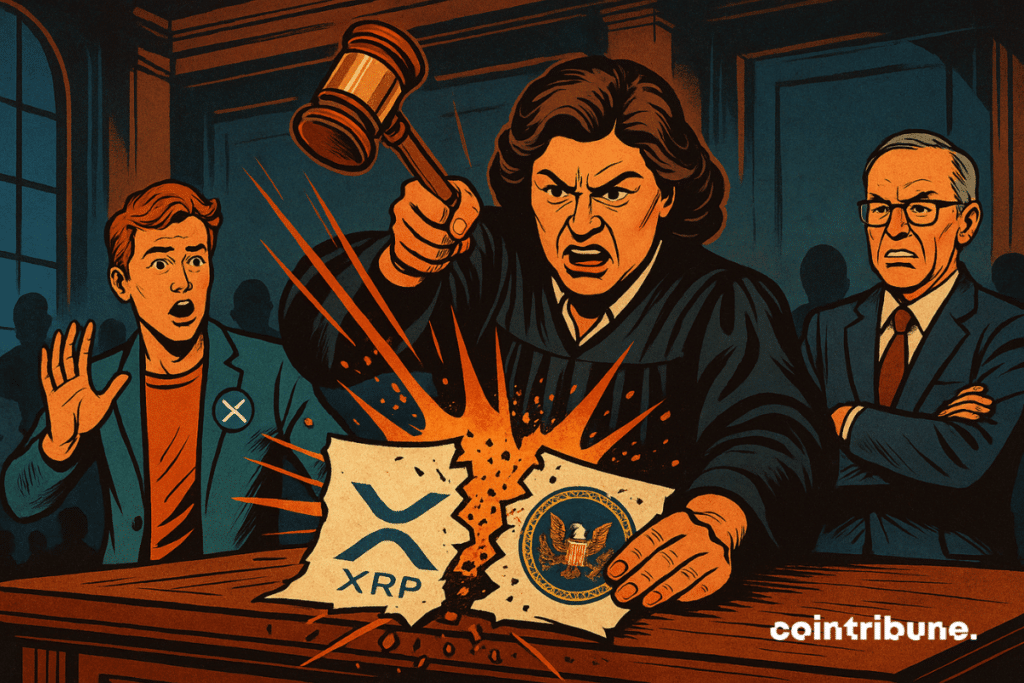 An American judge cracks the contract (representing the Ripple/Sec agreement).