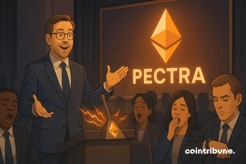 A manager of Ethereum who presents the Pectra update and that does not interest anyone.