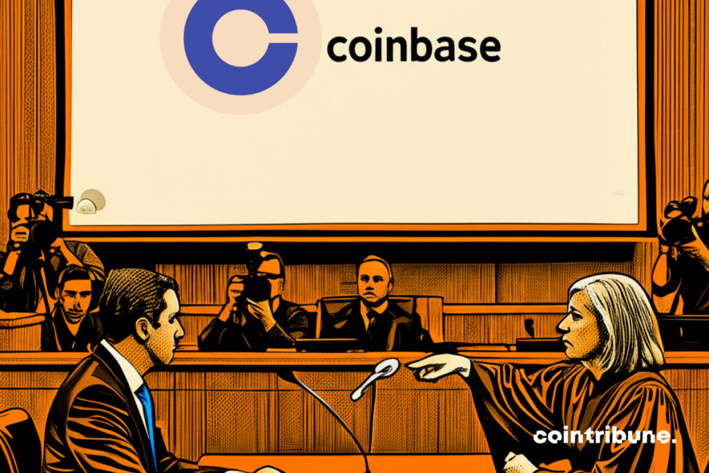 A representative of the Crypto Coinbase Exchange pointed out by a judge in a court
