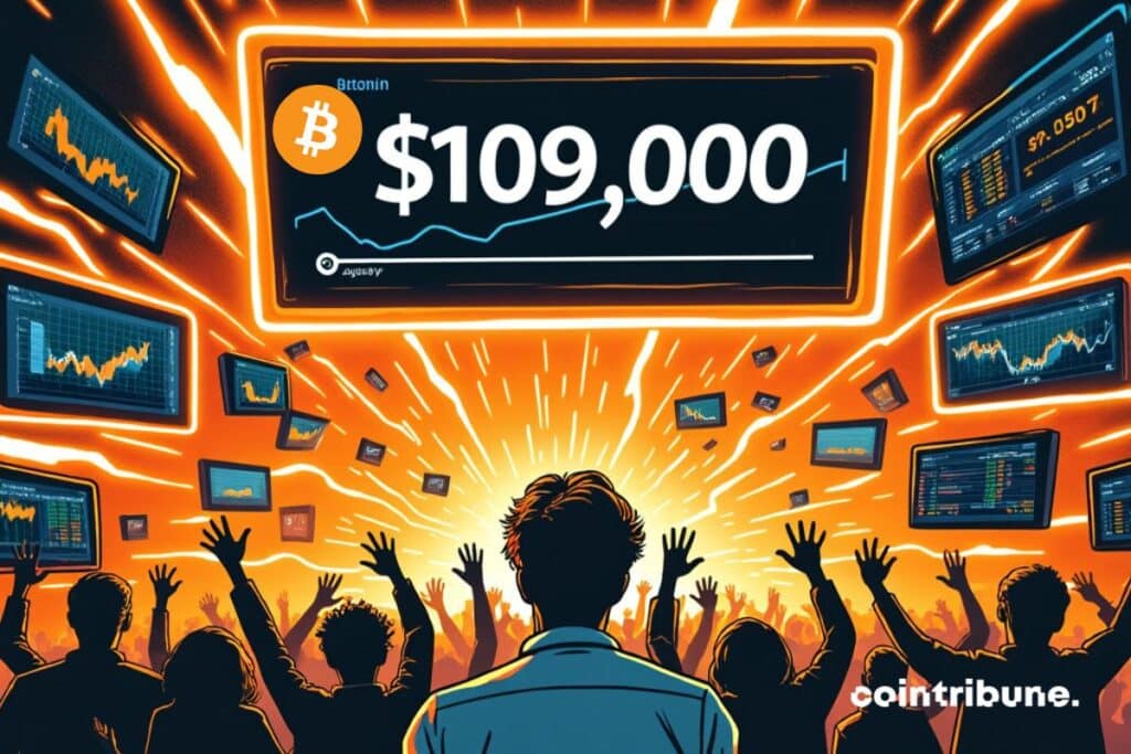 Bitcoin investors on a scholarship that exults from joy to the new historic BTC record at $ 109,000.