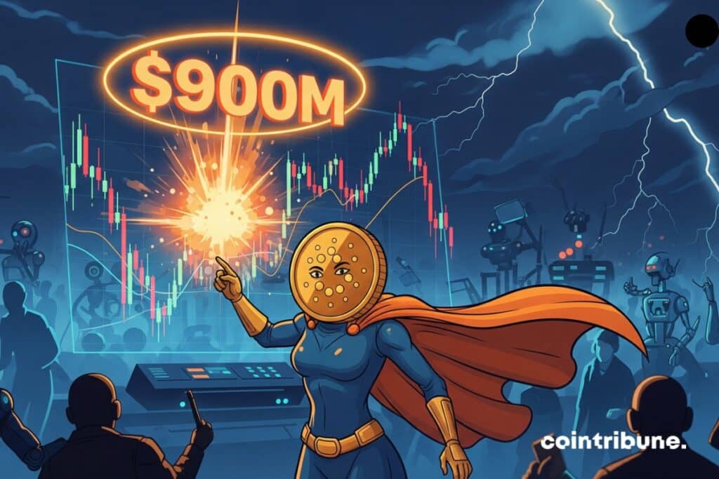 A super heroine cardano has an explosive crypto graphic for ADA's open interest at $ 900 million.