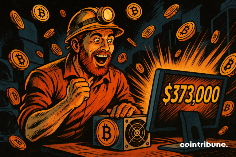 A lonely minor wins the jackpot: $ 373,000 in bitcoin
