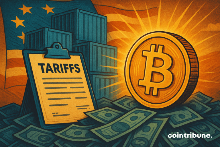 Bitcoin leaded by trade tensions and falls under $ 115,000