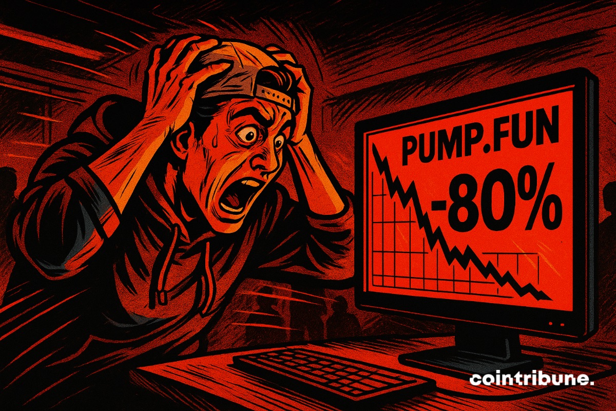 Crypto: 80 % less income for Pump.fun, traders are worried