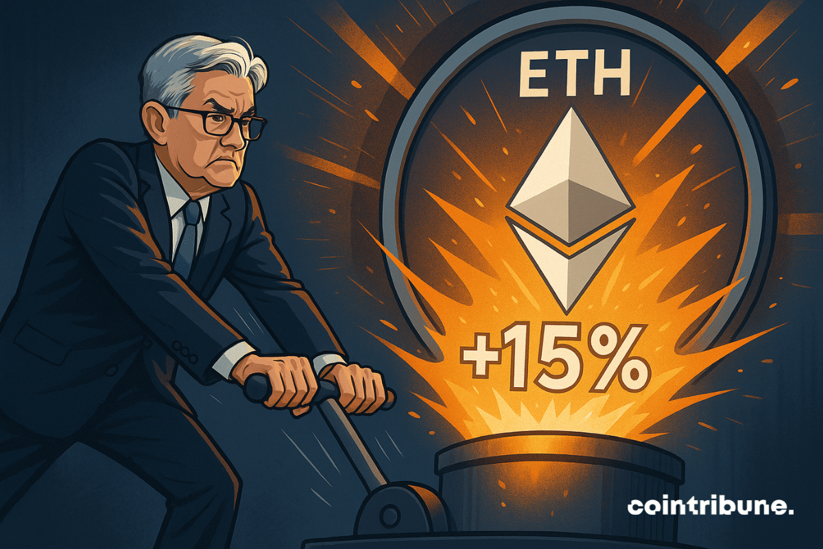 Crypto: Ethereum leaps by 15 % after the words of Jerome Powell