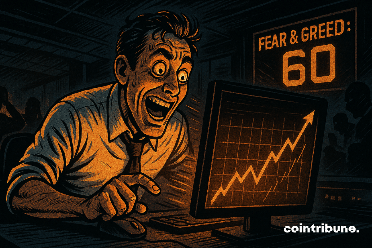 Bitcoin: the Fear & Greed index climbs 10 points in 24 hours