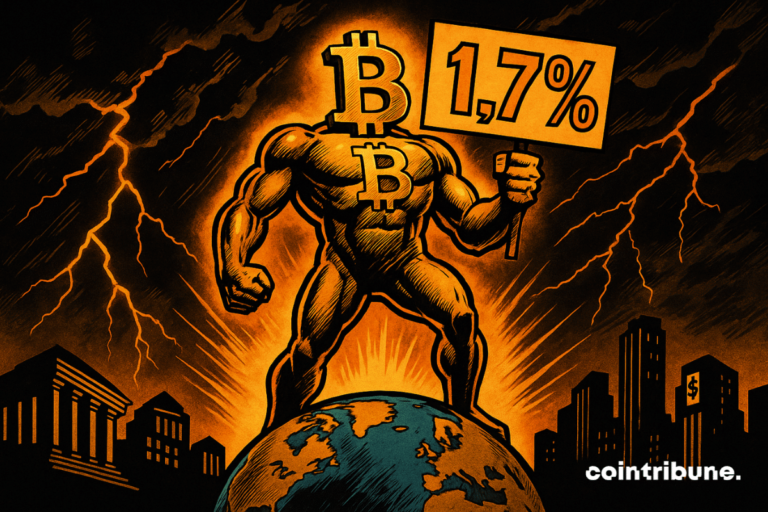 Bitcoin now weighs 1.7 % of the world money supply