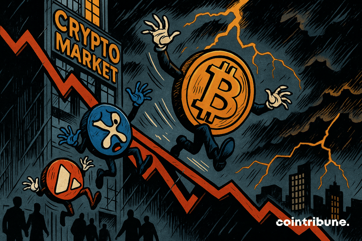 Bitcoin folds down slightly, XRP and avalanche amplify the fall