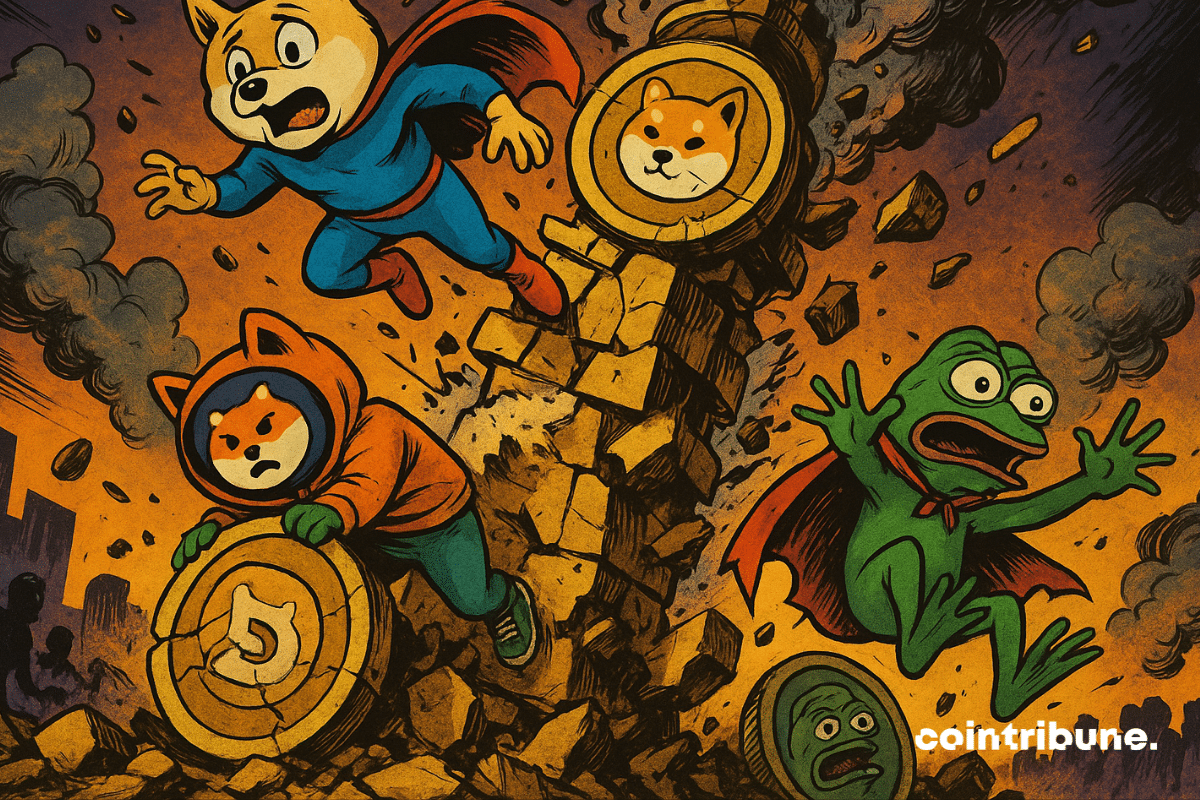 Same fall corners: Dogecoin, Shiba Inu and Pepe under Pressure