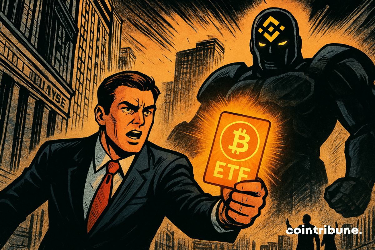The American Bitcoin ETFs compete with Binance while institutional demand flies away