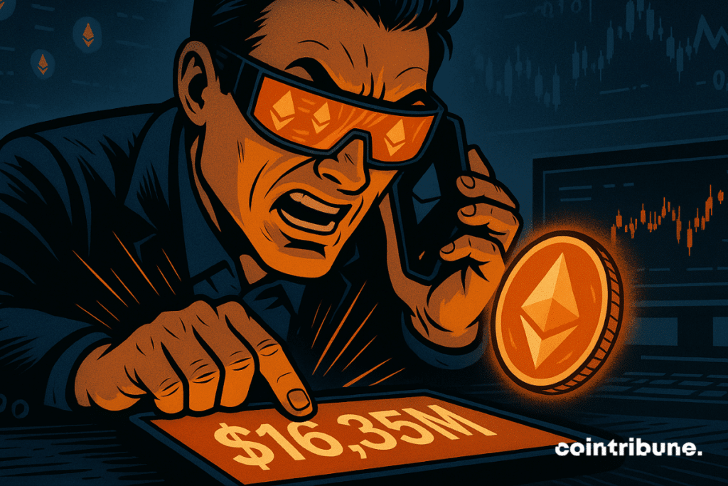 A trader makes an Ethereum movement of $ 16.35 million in a high stake moment, with a brilliant ethpm and graphics in sight.