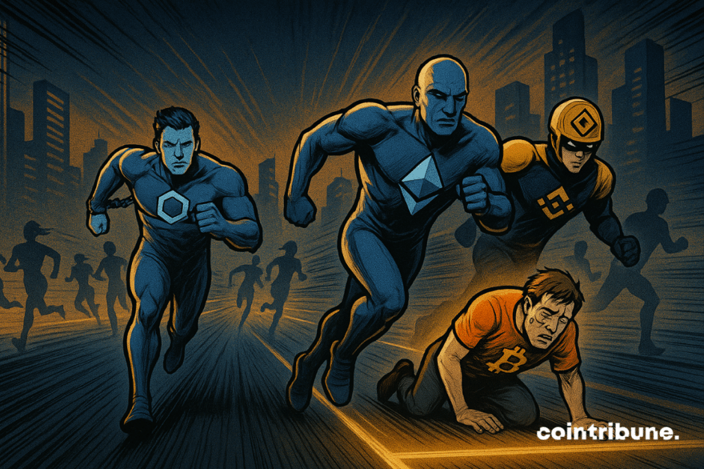 Altcoins are progressing while a tired bitcoin is struggling to follow.