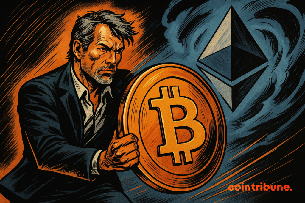 While Ethereum climbs and seduces Wall Street, Saylor clings to his bitcoin like a sailor to his mast. Altcoins? He smiles ... and continues to fill his hold.