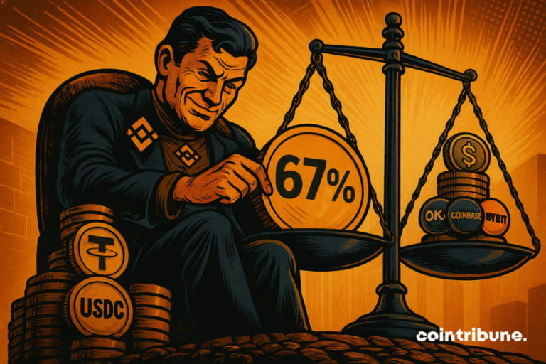 Binance concentrates 67 % of Stablecoins reserves, a historic level