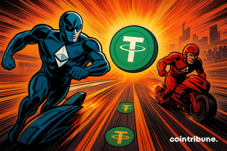 Ethereum takes up 1ʳᵉ place in USDT while the dominance of a decline