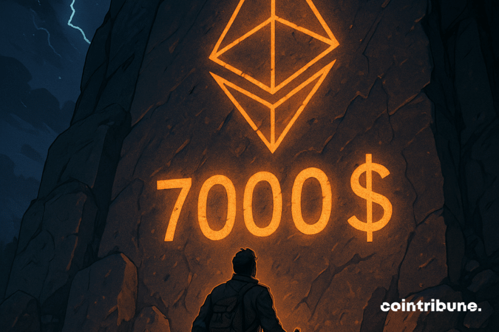 An adventurer discovers a marked Ethereum light engraving