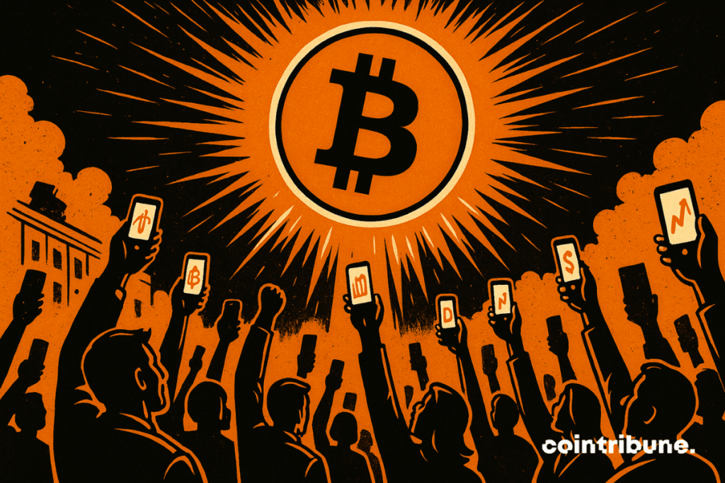 Enthusiastic investors after the influx of capital to the Bitcoin ETF.