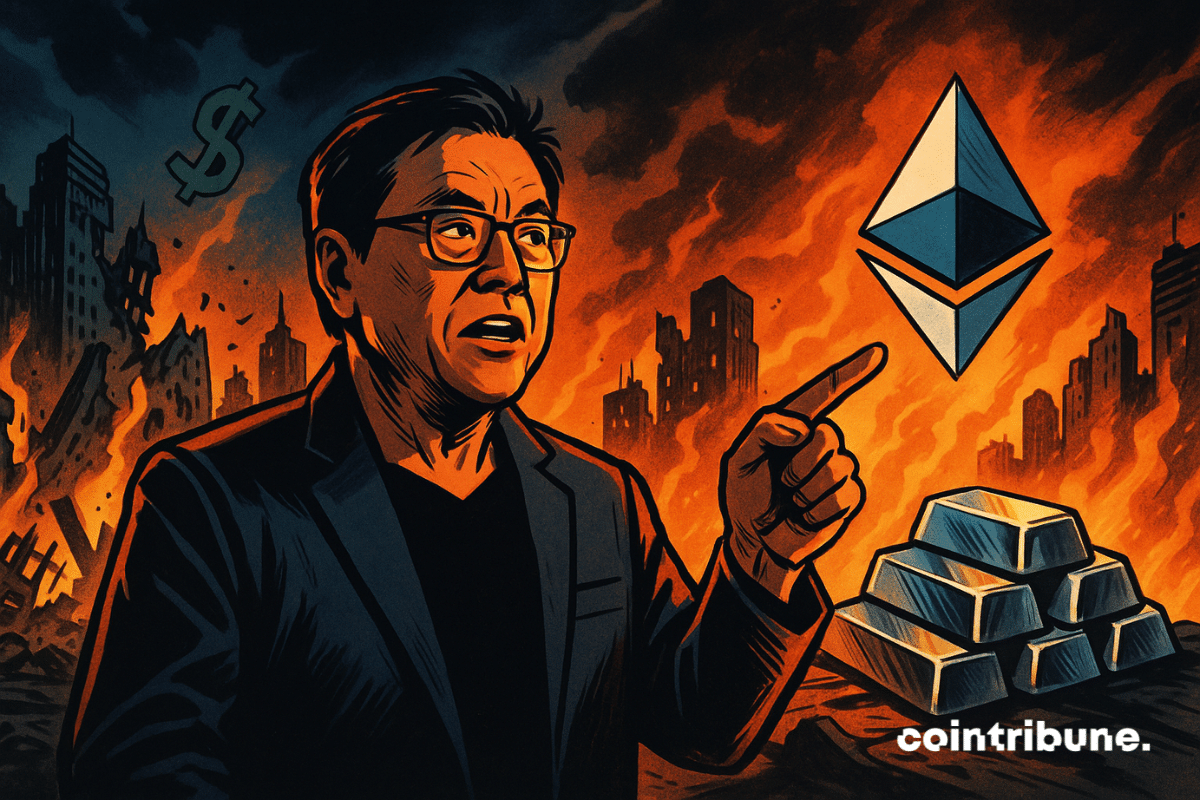 Robert Kiyosaki supports Ethereum and silver as safe havens in the face of dollar decline