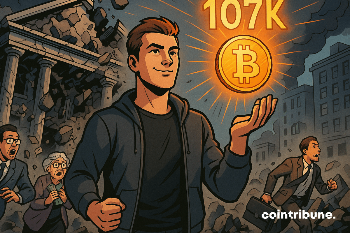 Bitcoin Rebounds Near $107,000 Amid New Banking Fears