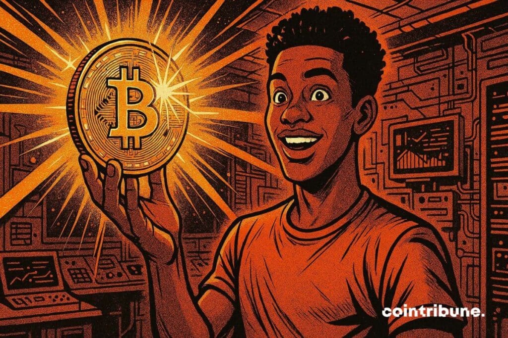Arthur Hayes happy with a bitcoin coin in hand, satisfied with the end of the 4-year cycle of BTC.