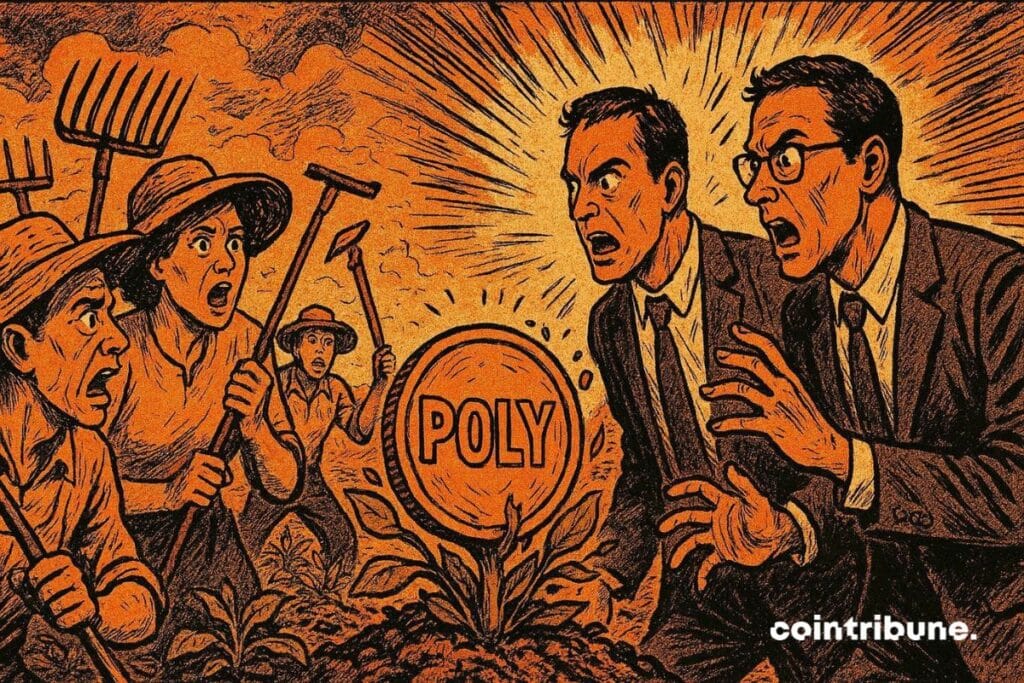 Polymarket representatives at war against Farmers who harm the POLY crypto token before its launch.