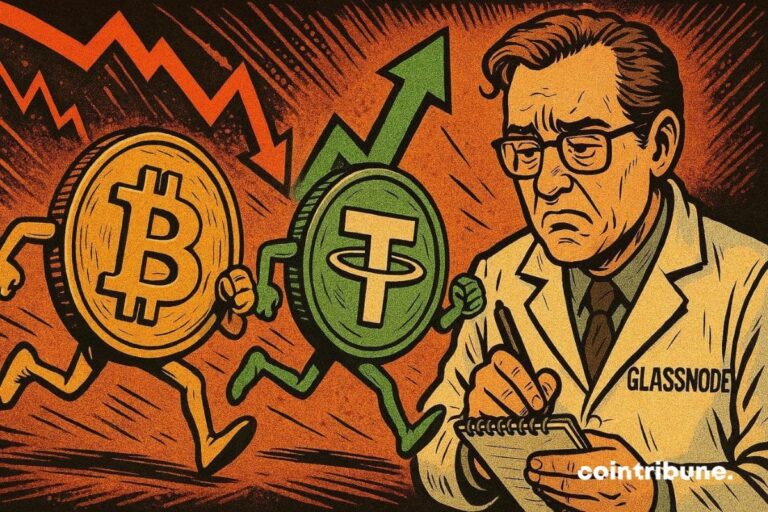 Bitcoin Shows Strong Negative Correlation With USDT, Glassnode Says