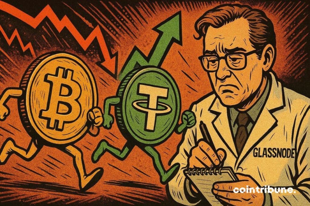 A Glassnode scientist who studies the negative correlation between bitcoin and ISDT.