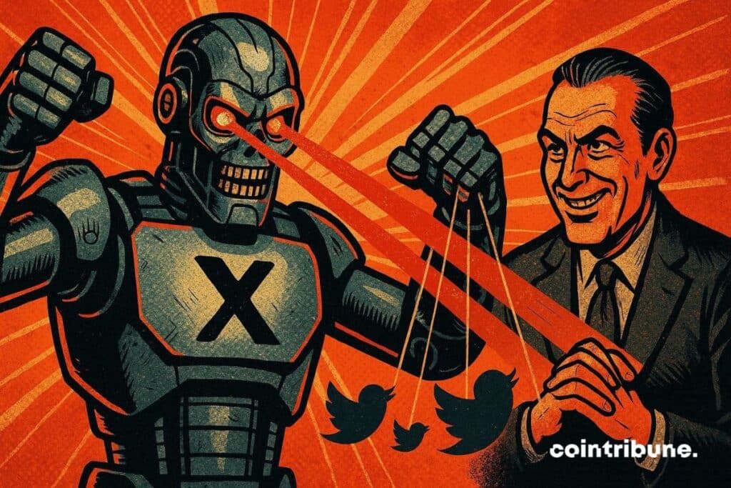 Elon Musk's Grok AI that controls discussions on X.