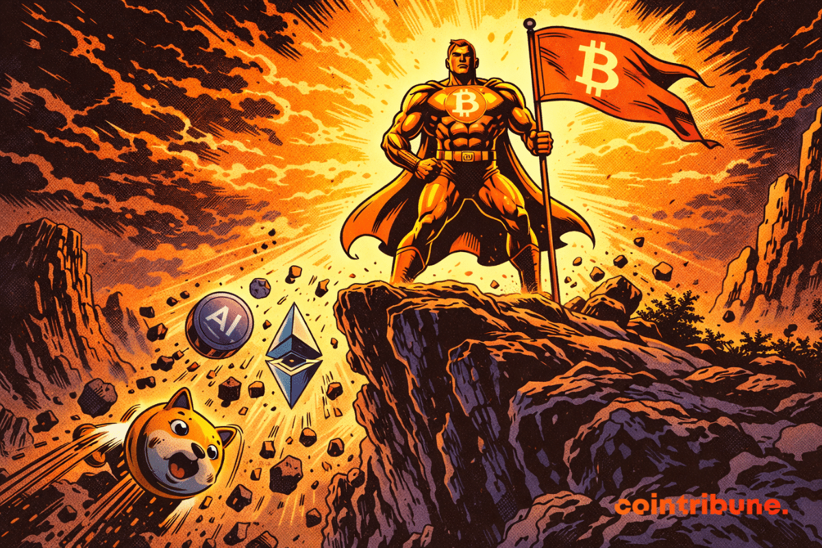 Bitcoin shows its strength as altcoins lose ground significantly
