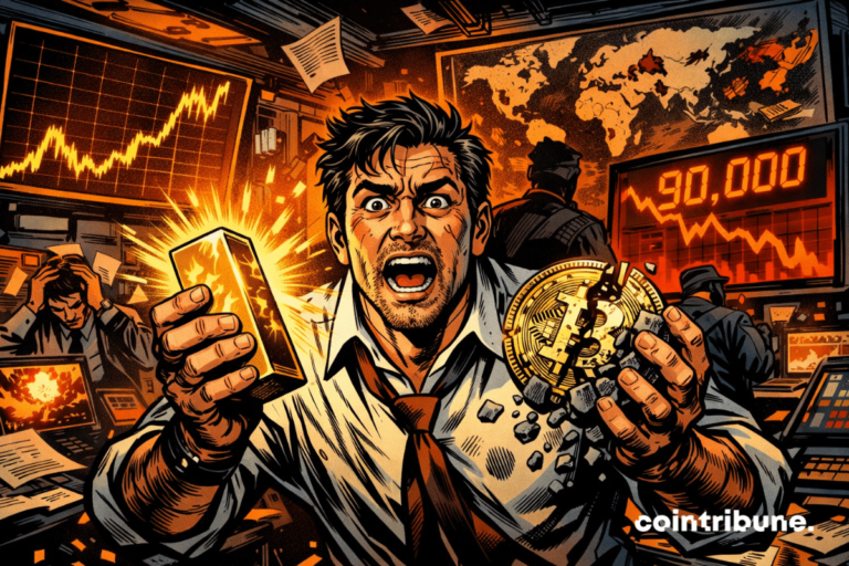 Gold breaks record at $4,739 while Bitcoin retreats around $90,000