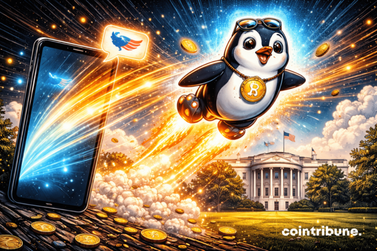 Crypto: The PENGUIN memecoin soars after an unusual tweet from the White House