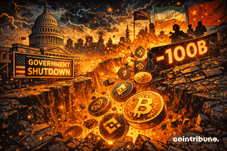 The crypto market loses 100 billion amid political tensions