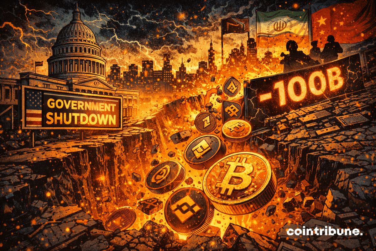 The crypto market loses 100 billion amid political tensions