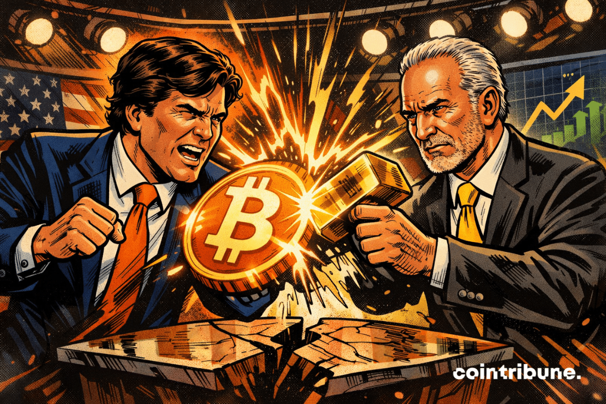 Faced with Peter Schiff, Tucker Carlson defends Bitcoin as a new reserve currency