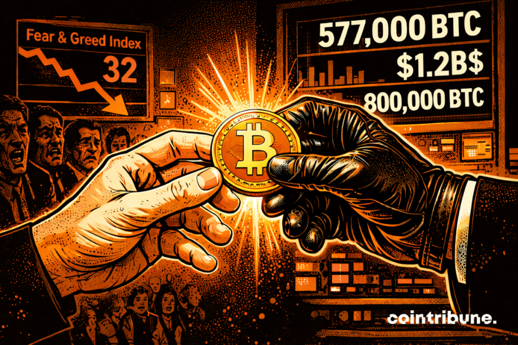 Tense transfer of Bitcoin between popular fear and institutional power