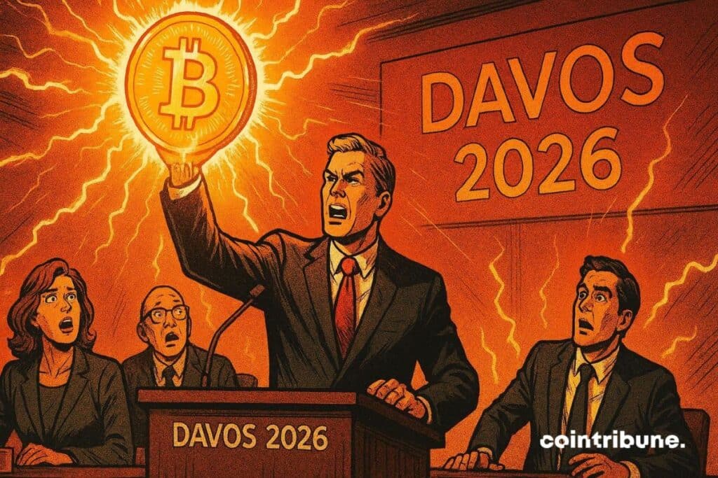 Scott Bessent in Davos, reaffirming Trump's Bitcoin strategy.