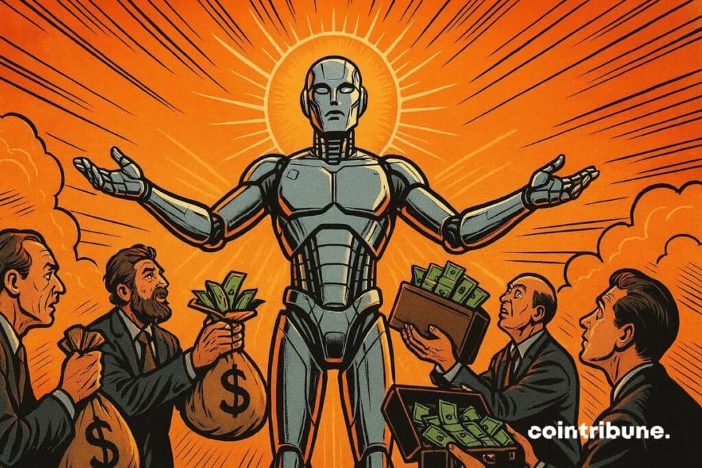 A savior AI that receives huge amounts of money from private funds.