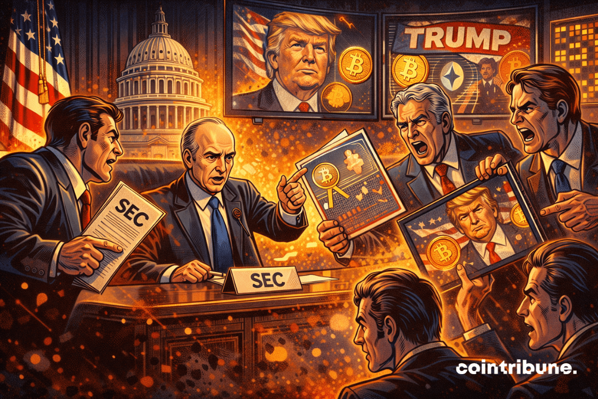 Elected officials denounce the murky links between the SEC and the Trump-crypto universe