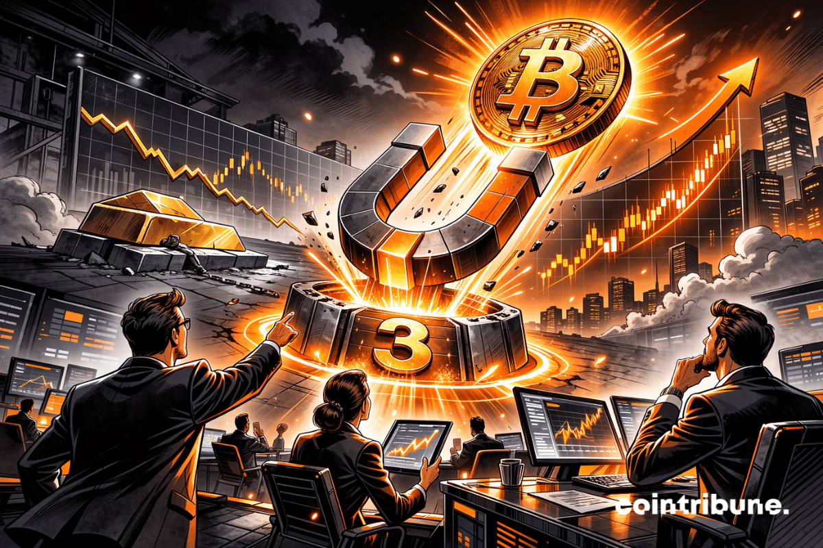 Bitcoin climbs 3% as divergence with gold could signal upside potential