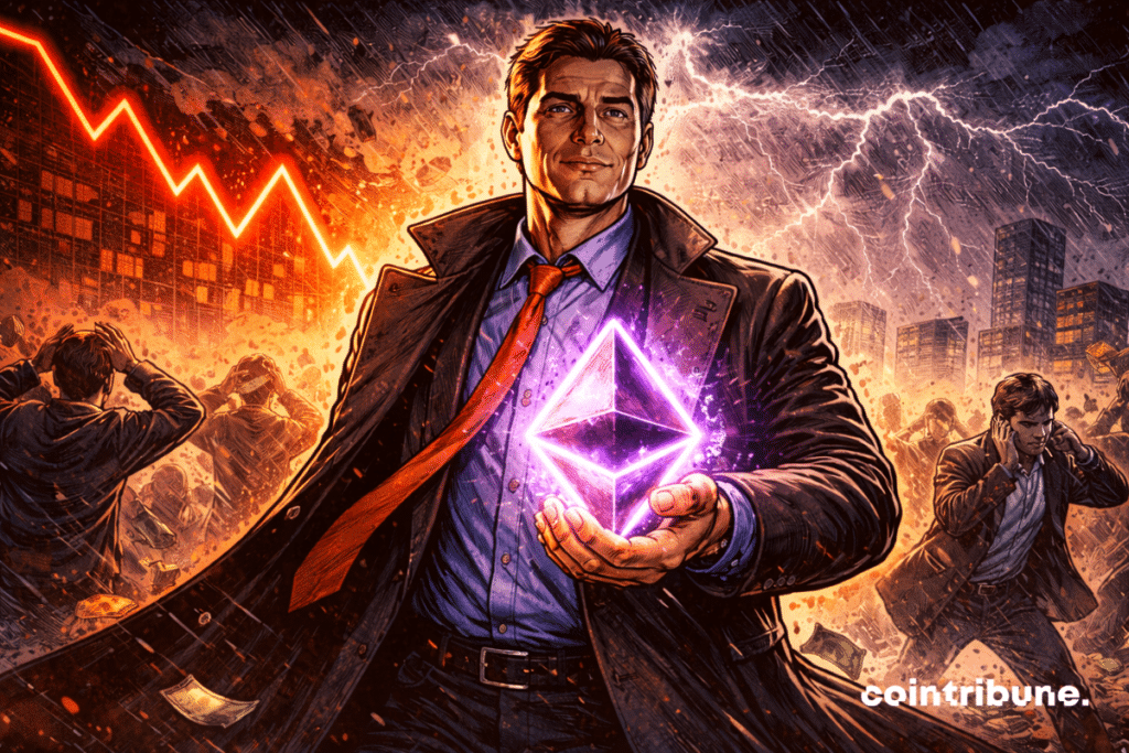 BitMine remains calm in the heart of a market storm, holding Ethereum bright while financial panic brews around.