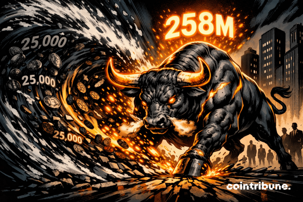 Bitcoin Bull Absorbs Selling Wave With Orange Energy Gushing Out