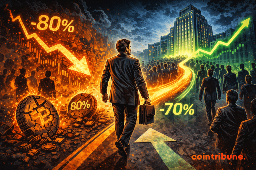 Businessman abandons falling tokens, while a flow of money flows into sharply rising stocks.