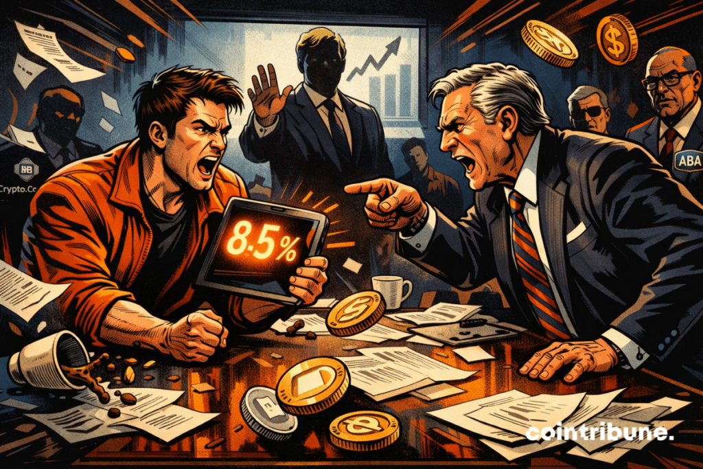 Explosive conflict between crypto giants and banks at the White House, maximum tension on stablecoins