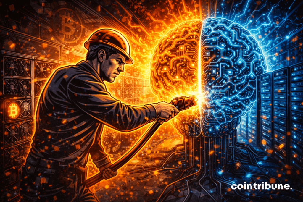 Faced with collapsing prices, bitcoin miners like MARA are turning massively to AI to survive.