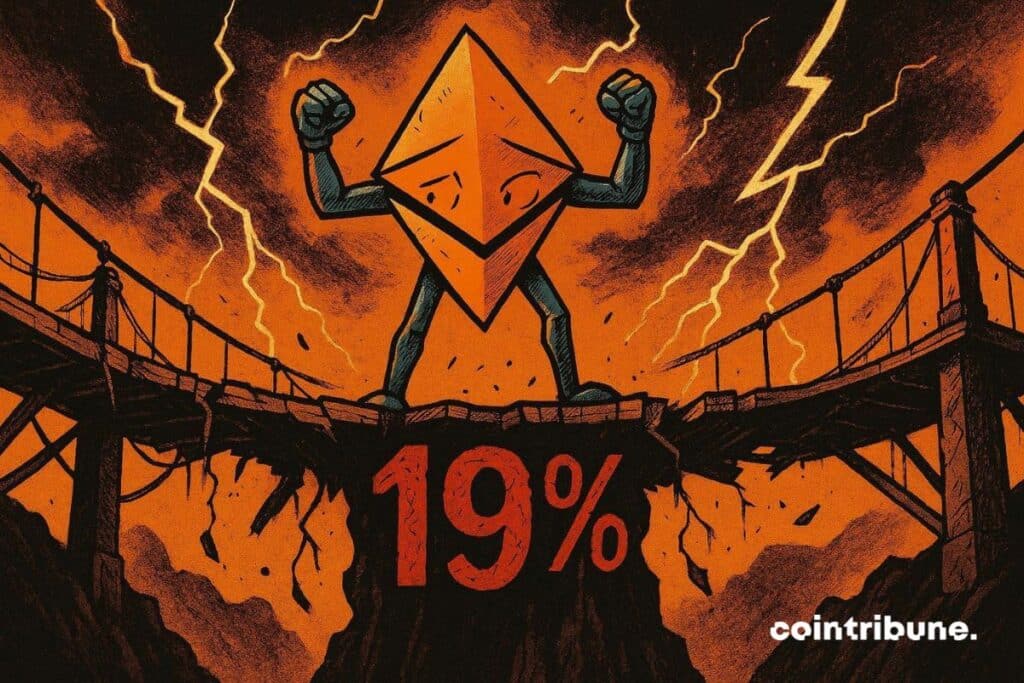 Ethereum triumphant which risks a fall of 19%.