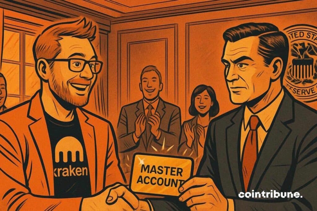 The crypto platform Kraken which receives a Master Account from the Fed