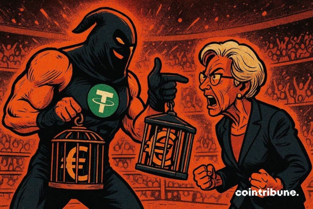 The ECB which is afraid of stablecoins which are shaking Europe and the EURO.