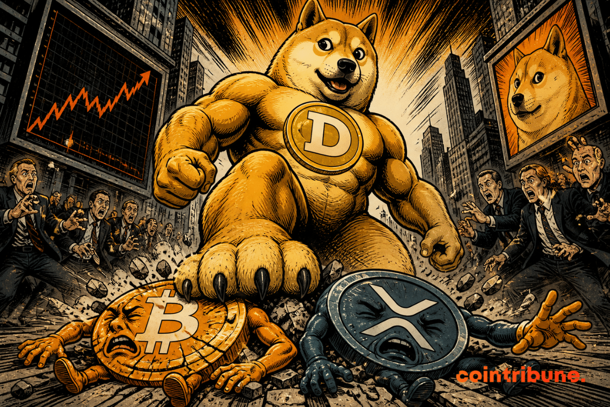 DOGE crushes Bitcoin and XRP in April: The memecoin is back