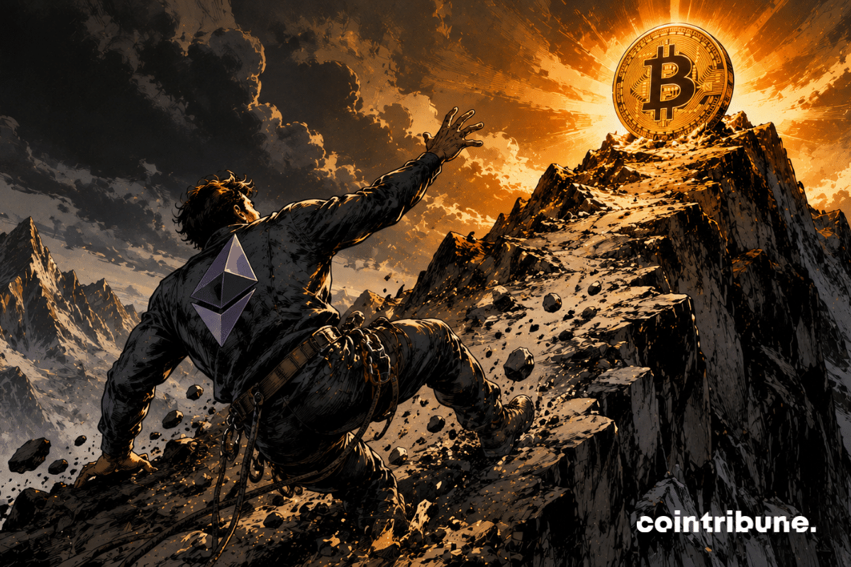 Ethereum loses 35% of its value against Bitcoin in one year!